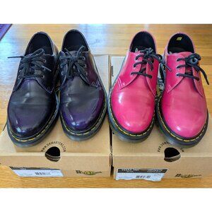 Lot 2 Pairs Vegan Doc Martens Pink And Purple Oxfords UK5 US7 EU38